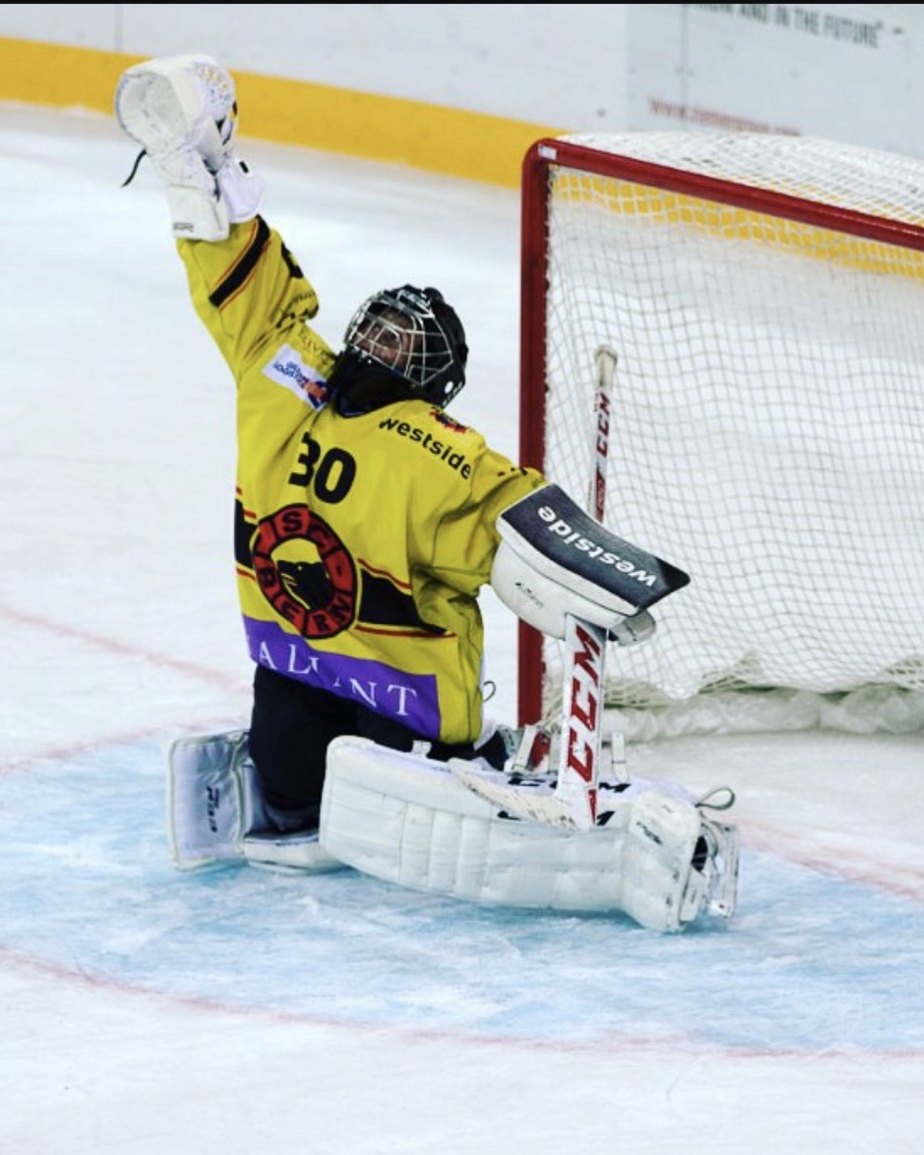 Janis Chatelain als Goalie des SC Bern Future